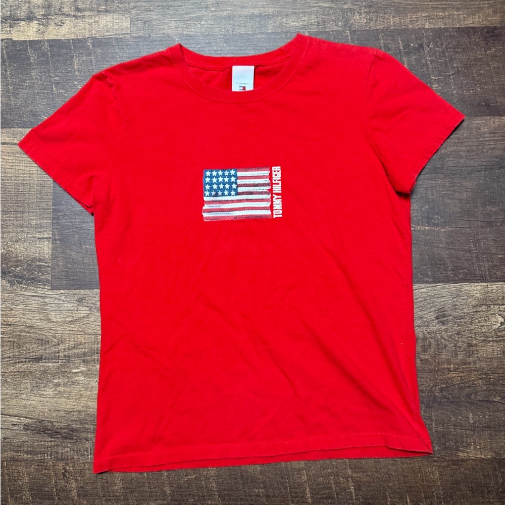 Tommy Hilfiger Red Logo Tee